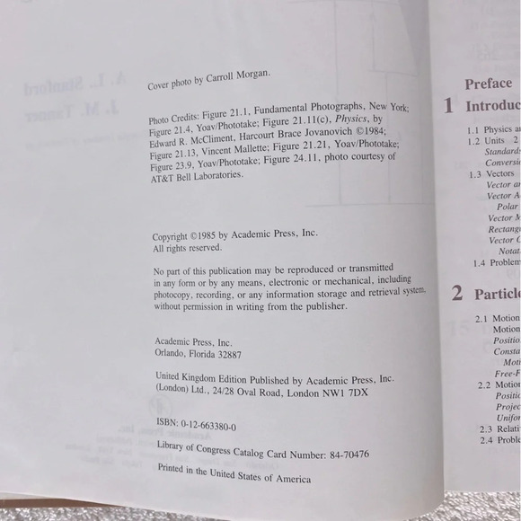 Vintage Physics For Students Of Science And Engineering Hard Cover  Text Book - Picture 7 of 10